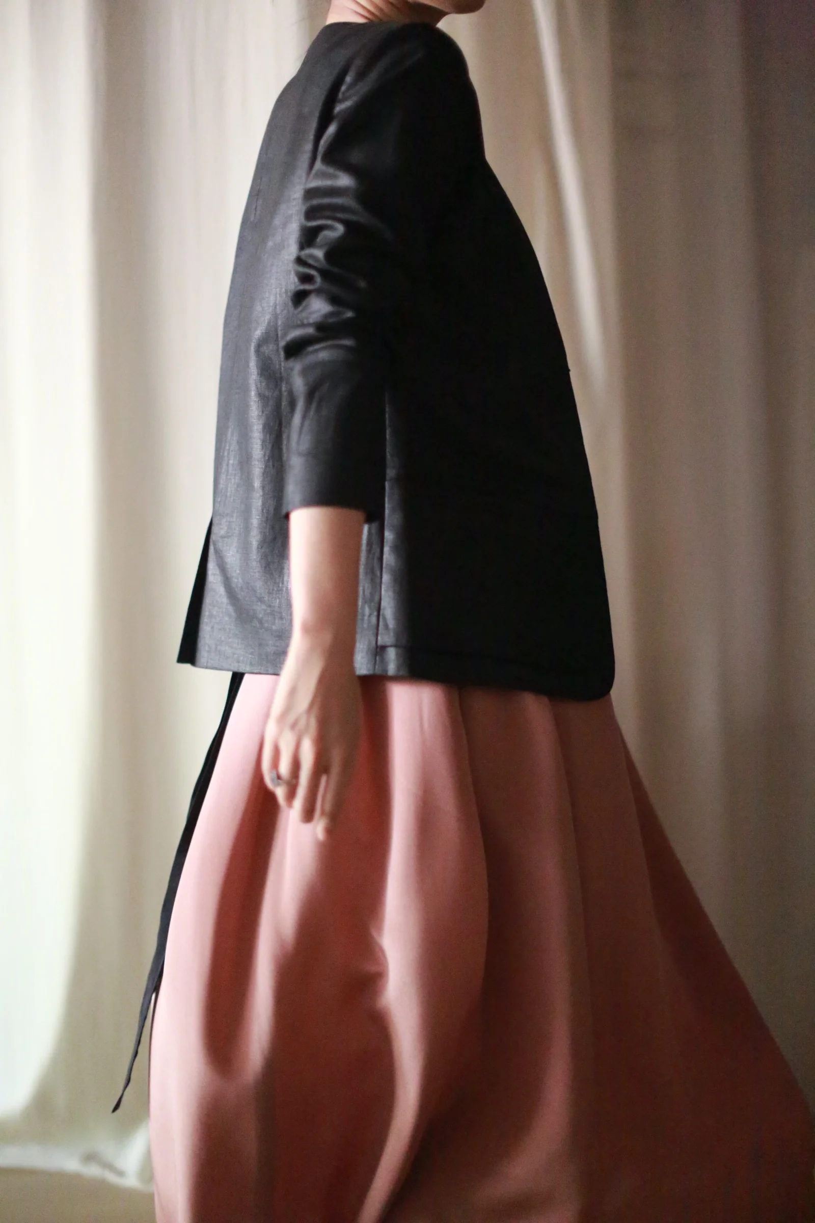 Waxed Linen Blazer - Image 6