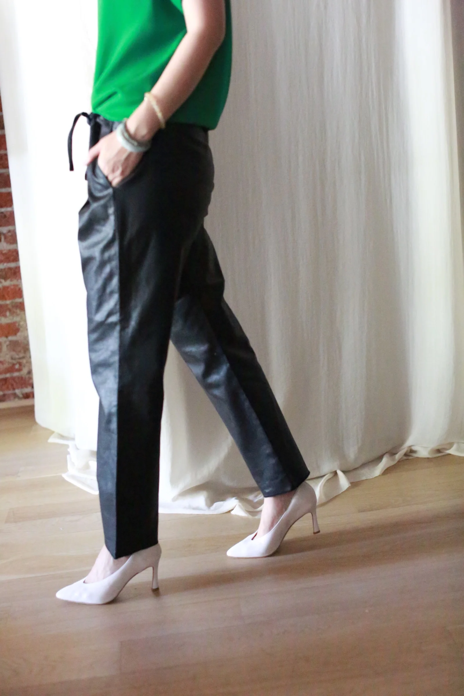 Waxed Linen Unisex Pants - Image 4